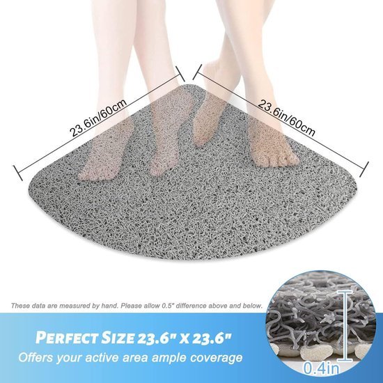 Unyqoos® Veilige antislip douchemat met massagefunctie en snelle droging