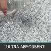Unyqoos® Zachte en Luxe Badkamerset van Drie Stuks - Antislip en Absorberend Ontwerp in Lichtgrijs