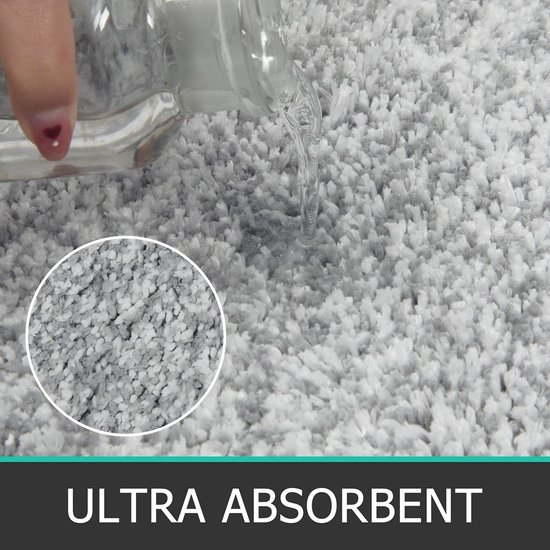 Unyqoos® Zachte en Luxe Badkamerset van Drie Stuks - Antislip en Absorberend Ontwerp in Lichtgrijs