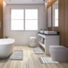 Unyqoos® Zachte en Luxe Badkamerset van Drie Stuks - Antislip en Absorberend Ontwerp in Lichtgrijs