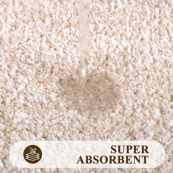 550x550-23568.jpg Unyqoos® Zachte en Antislip Badmat voor Badkamer en Douche, Beige 60x90 cm