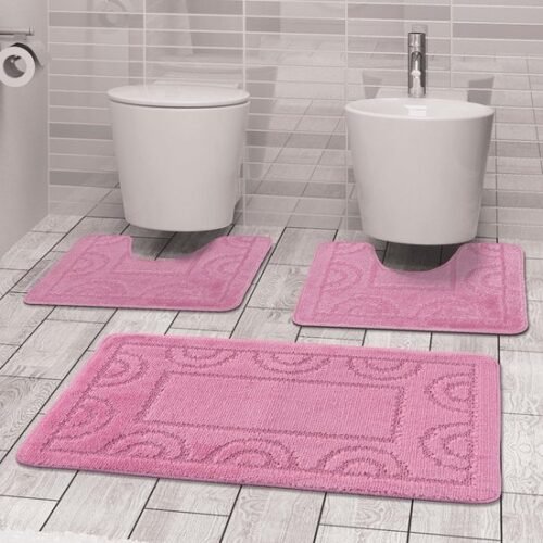 Unyqoos® Badkamer tapijtset - Compleet badkamerset met antislip en snel drogende eigenschappen