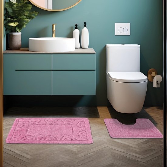 550x550-23578.jpg Unyqoos® Badkamer tapijtset - Compleet badkamerset met antislip en snel drogende eigenschappen
