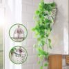550x550-23594.jpg Unyqoos® Set van twee decoratieve kunstplanten met manden voor binnen en buiten, groente, 100 cm