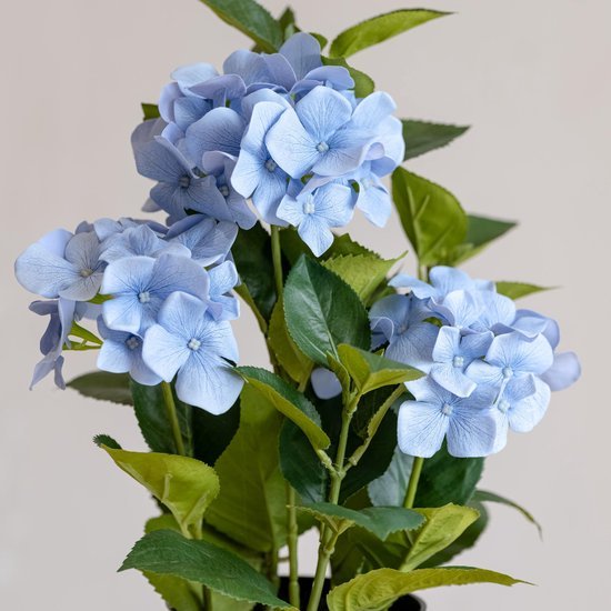 Unyqoos® Decoratieve kunsthortensia met pot voor een sfeervol interieur
