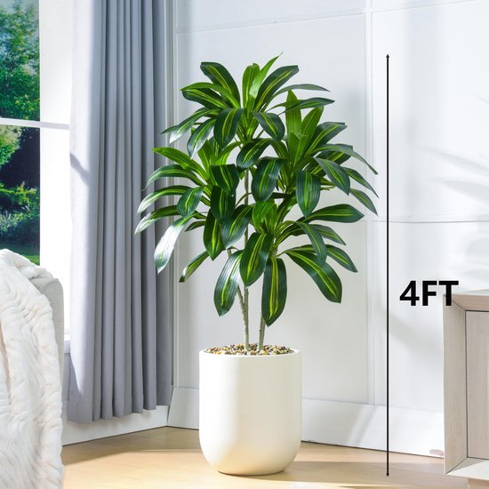 550x550-23648.jpg Unyqoos® Levensechte kunstplant Dracaena met elegante pot voor binnen en buiten