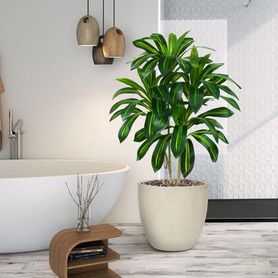 550x550-23652.jpg Unyqoos® Levensechte kunstplant Dracaena met elegante pot voor binnen en buiten
