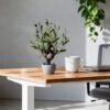 Unyqoos® Realistische kunstmatige olijfboom in stenen pot voor elk interieur