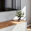 Unyqoos® Realistische kunstmatige olijfboom in stenen pot voor elk interieur