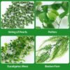 550x550-23690.jpg Unyqoos® Set van vier levensechte hangplanten met pot voor binnen en buiten