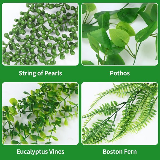 550x550-23690.jpg Unyqoos® Set van vier levensechte hangplanten met pot voor binnen en buiten