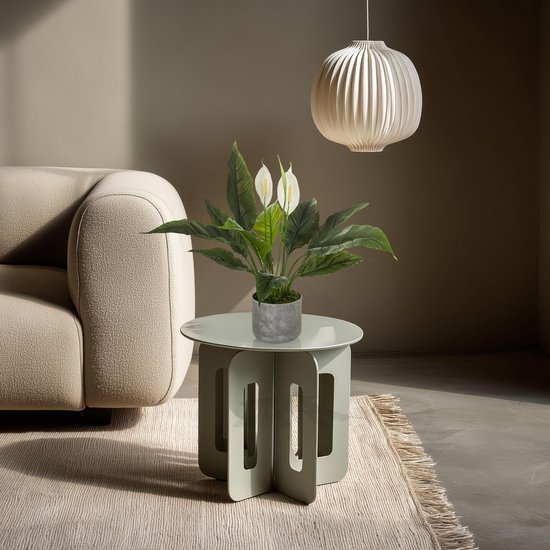 Unyqoos® Groenblijvende kunstplant met witte bloemen voor binnen en buiten decoratie