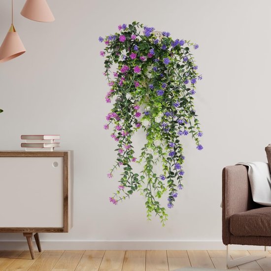 550x550-23722.jpg Unyqoos® Set van drie kleurrijke hangende kunstplanten voor binnen en buiten decoratie