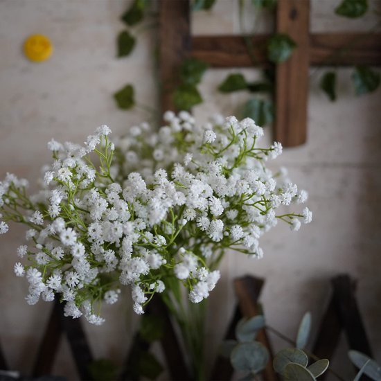 550x550-23725.jpg Unyqoos® Set van 12 Witte Kunstbloemen voor Decoratie en Bloemstukken