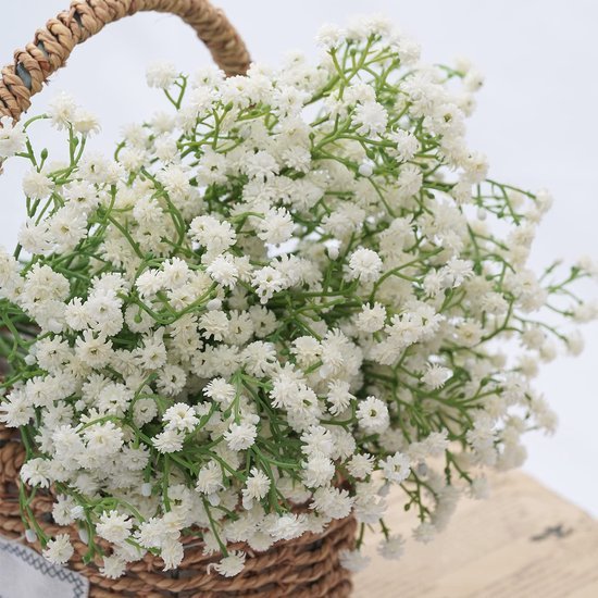 550x550-23726.jpg Unyqoos® Set van 12 Witte Kunstbloemen voor Decoratie en Bloemstukken