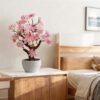 Unyqoos® Realistische kunstbloesem in stenen pot voor interieurdecoratie