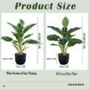 550x550-23750.jpg Unyqoos® Set van twee levensechte kunstplanten in pot voor decoratieve doeleinden
