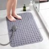 Unyqoos® Grijze antislip badmat 48x48 cm voor veilige en comfortabele badervaring