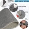 Unyqoos® Grijze antislip douchemat zonder zuignappen 50 x 87 cm voor veilige badkamers