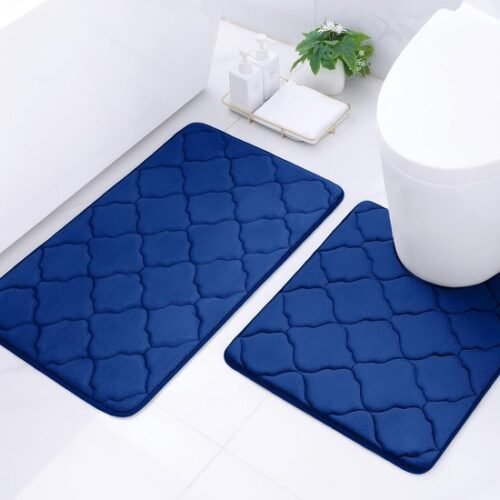 550x550-23800.jpg Unyqoos® Zachte en Absorberende 2-Delige Badkamermat Set met Traagschuim en Antislip Functie