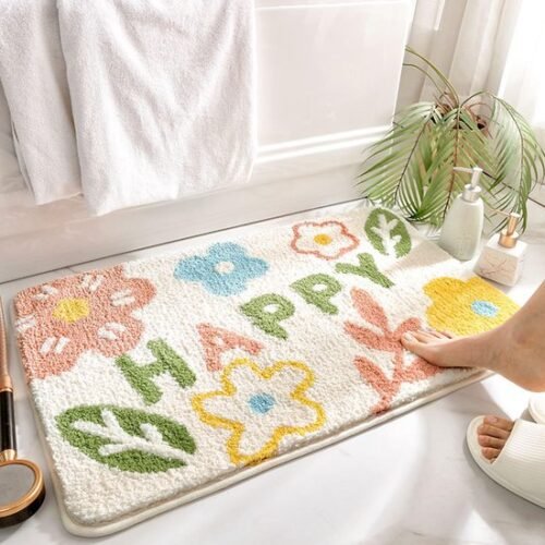 550x550-23817.jpg Unyqoos® Zachte en Absorberende Badmat met Antislip en 3D Ontwerp voor Badkamercomfort