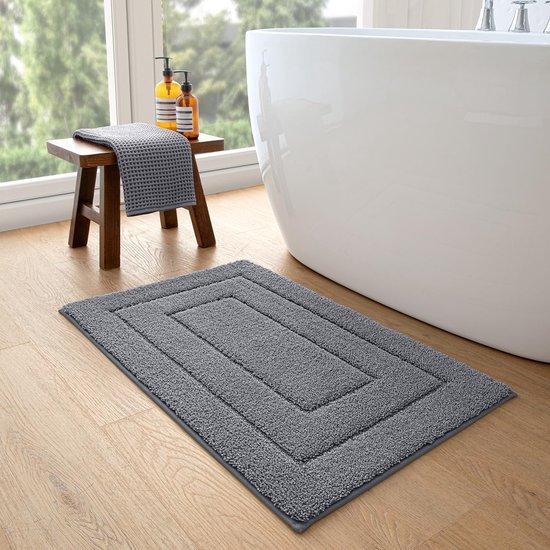 550x550-23828.jpg Unyqoos® Zachte en Waterabsorberende Badmatset met Antisliplaag voor Badkamer