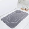 Unyqoos® Zachte Antislip Badmat voor Badkamer met Hoge Waterabsorptie, 50 x 80 cm, Grijs