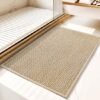 Unyqoos® Zachte en Absorberende Chenille Badmat met Antislip voor Badkamer