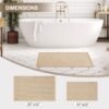 Unyqoos® Zachte en Absorberende Chenille Badmat met Antislip voor Badkamer