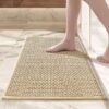 Unyqoos® Zachte en Absorberende Chenille Badmat met Antislip voor Badkamer