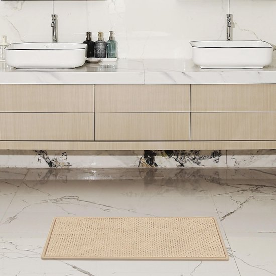Unyqoos® Zachte en Absorberende Chenille Badmat met Antislip voor Badkamer