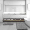 Unyqoos® Zachte en absorberende badmatten set met antislip ontwerp voor badkamer