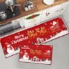 550x550-23908.jpg Unyqoos® Wasbaar kersttapijt met antislip en kerstmanprint voor diverse ruimtes