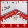 550x550-23913.jpg Unyqoos® Wasbaar kersttapijt met antislip en kerstmanprint voor diverse ruimtes
