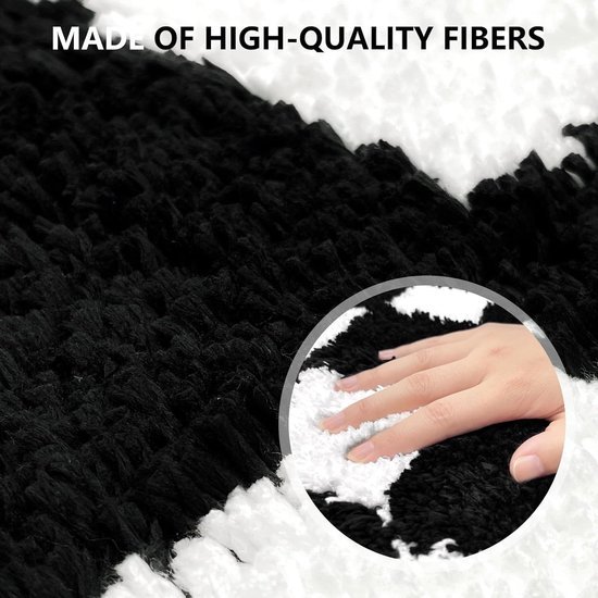 550x550-23923.jpg Unyqoos® Zwarte badmat met antisliplaag en absorberende microvezel 50 x 80 cm