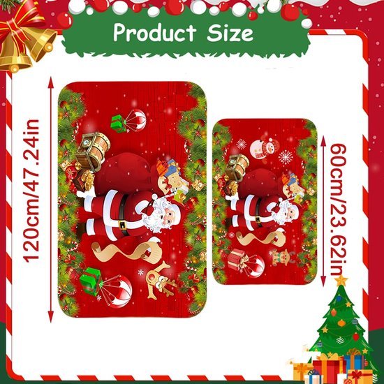 550x550-23951.jpg Unyqoos® Decoratieve kerstmat met antislip voor binnen en buiten gebruik