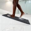 Unyqoos® Donkergrijze Chenille Badmat 40x60 cm met Antislip en Sneldrogend Effect
