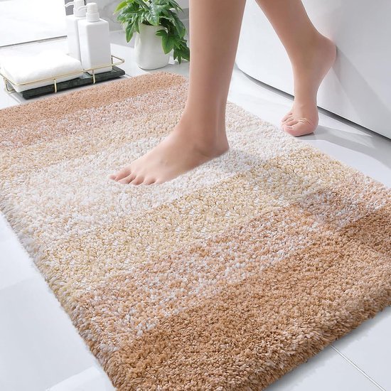 Unyqoos® Zachte en absorberende badmat met antislip en wasbare eigenschappen