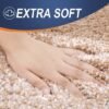 Unyqoos® Zachte en absorberende badmat met antislip en wasbare eigenschappen