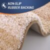 Unyqoos® Zachte en absorberende badmat met antislip en wasbare eigenschappen