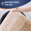 Unyqoos® Zachte en absorberende badmat met antislip en wasbare eigenschappen