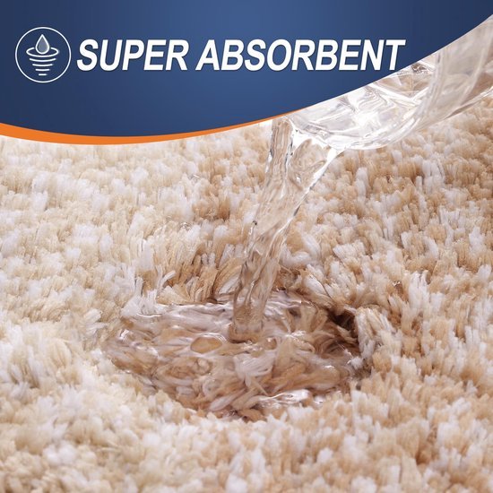 Unyqoos® Zachte en absorberende badmat met antislip en wasbare eigenschappen
