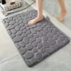 Unyqoos® Zachte en absorberende badmat met antisliplaag voor badkamer