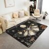 Unyqoos® Decoratief vloerkleed met botanische bloemenprint en antislip onderlaag