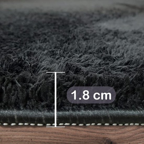 Unyqoos® Zachte zwarte badmat met antislip en sneldrogend materiaal voor badkamer