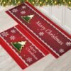 550x550-24056.jpg Unyqoos® Wasbare kersttapijten set met antislip voor binnen en keuken decoratie