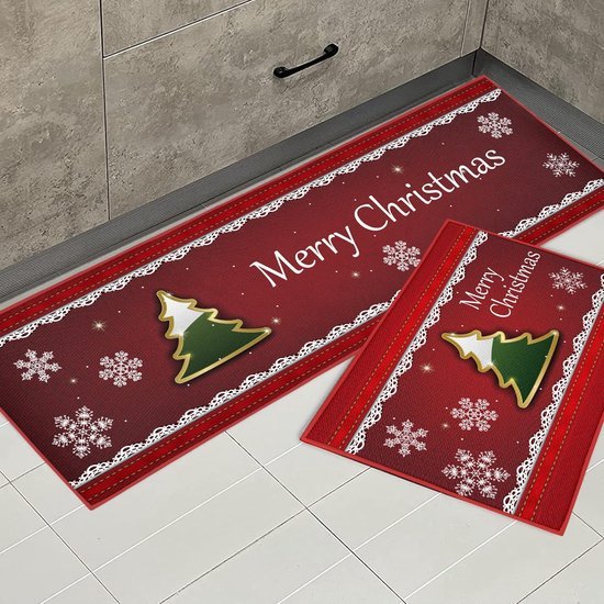 550x550-24059.jpg Unyqoos® Wasbare kersttapijten set met antislip voor binnen en keuken decoratie