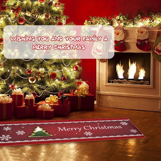 550x550-24062.jpg Unyqoos® Wasbare kersttapijten set met antislip voor binnen en keuken decoratie
