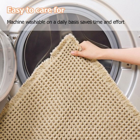 Unyqoos® Set van twee badmatten met waterabsorberende en sneldrogende eigenschappen