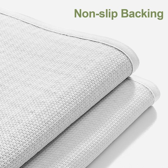 Unyqoos® Zachte en absorberende badmat met antislip voor badkamer en douche